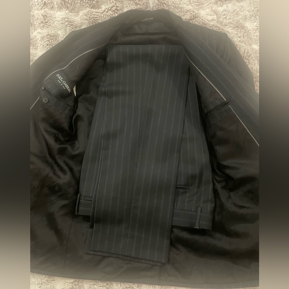Dolce & Gabbana Martini Striped Wool Suit Sz 48IT/40US - Picture 10 of 15